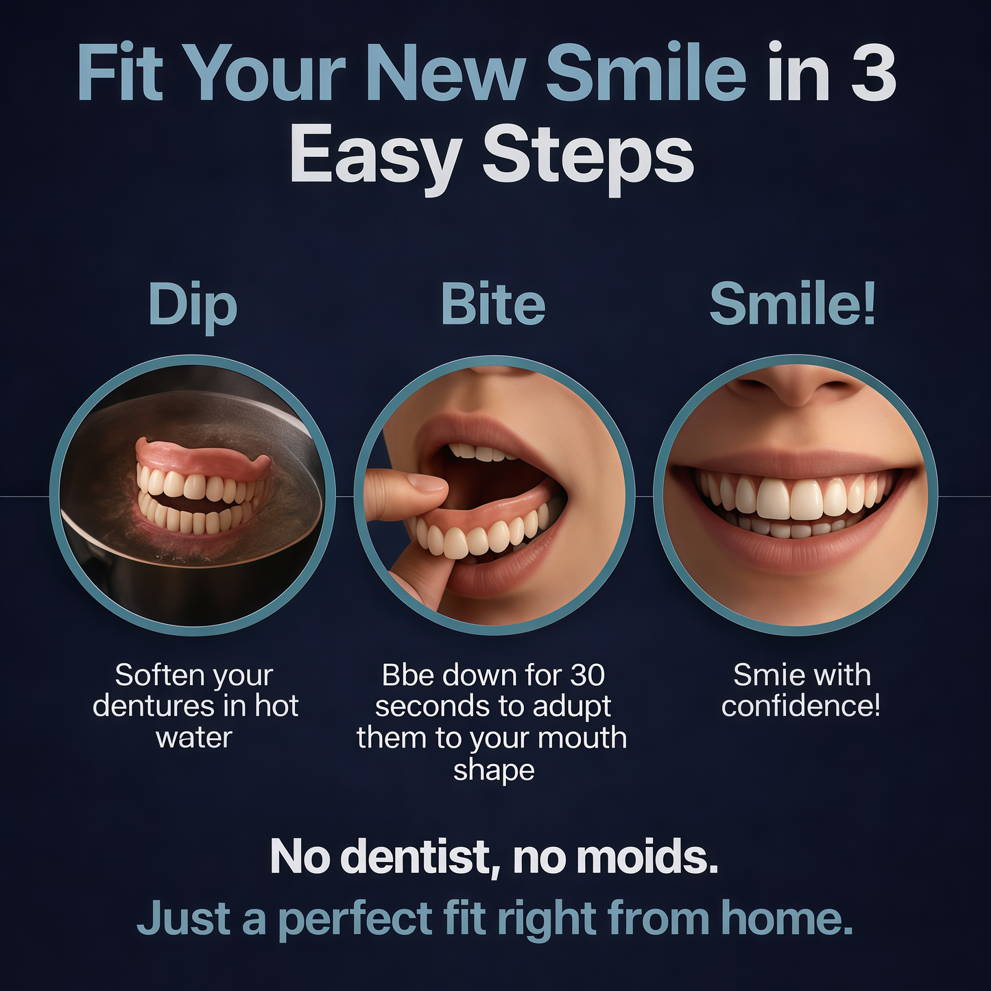 2026🏆✨LAST DAY SALE 70% OFF🔥 Newly upgraded second-generation BRONY™ complete dentures