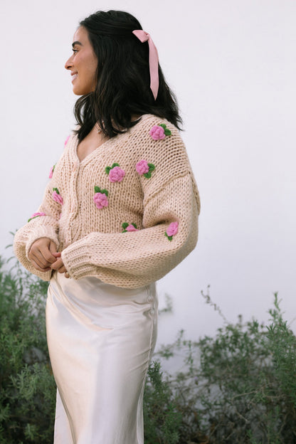 Floral Knit Cardigan