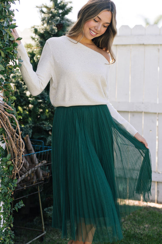 Jewel Sequin Knit Sweater