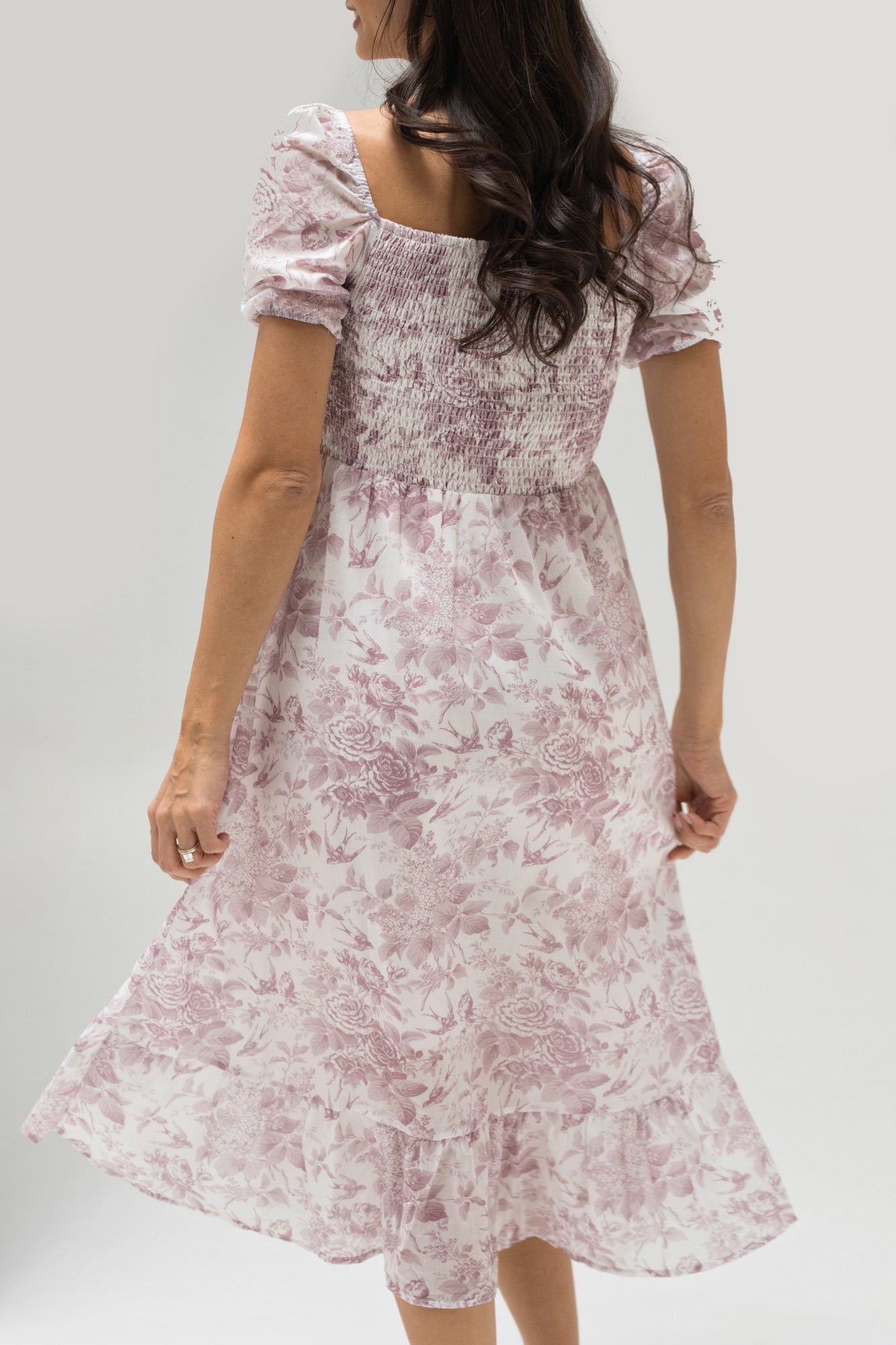 Smocked Midi Dress