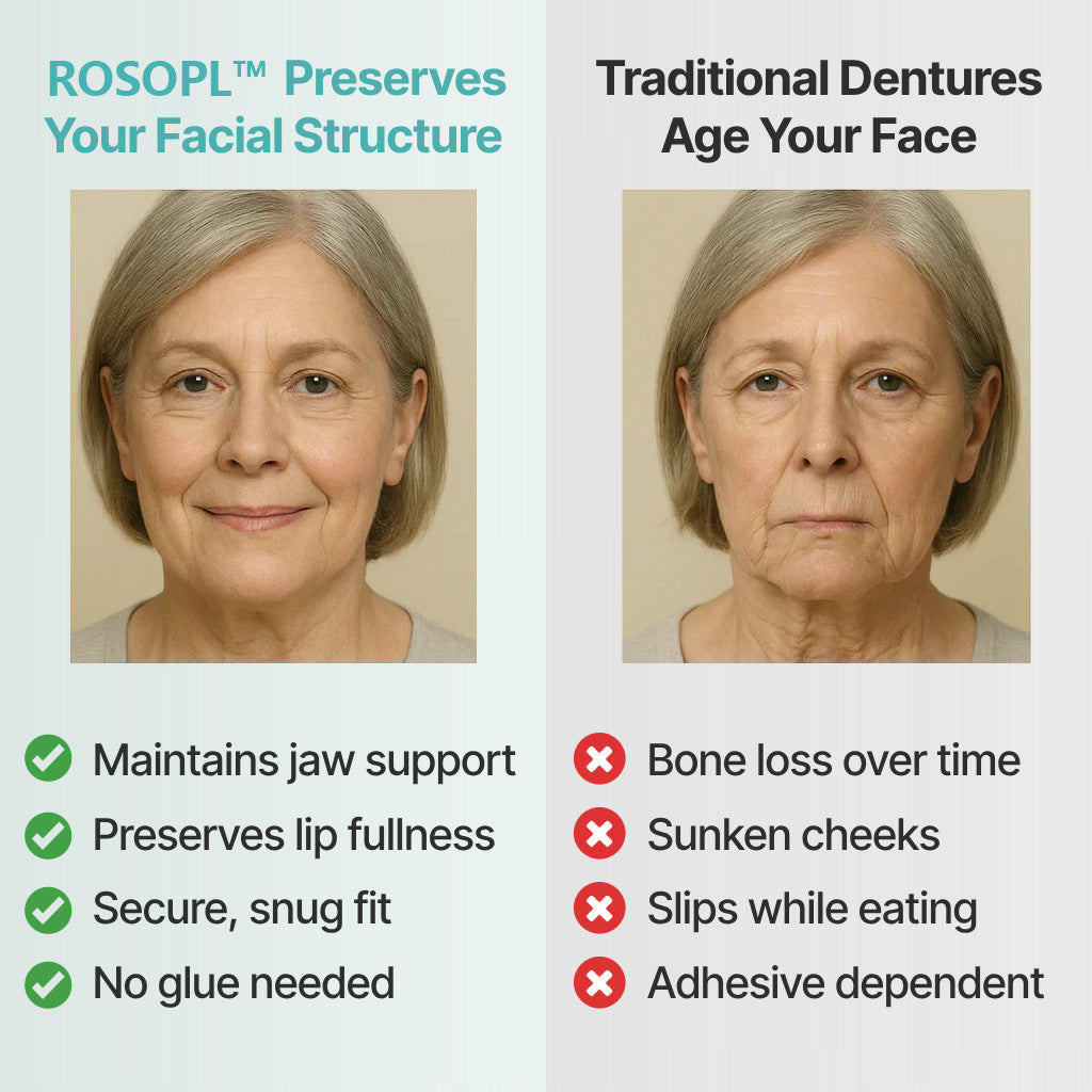 🔥🔥🔥Ends Today: 70% OFF!🦷BRONY™ Custom-Fit Full Functional Dentures Make you more confident