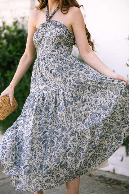 Halter Tiered Dress