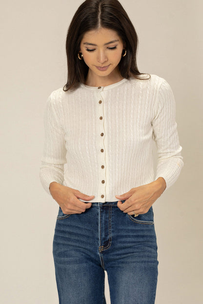 Cable Knit Cardigan
