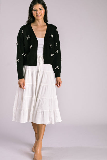 Bow Knit Cardigan