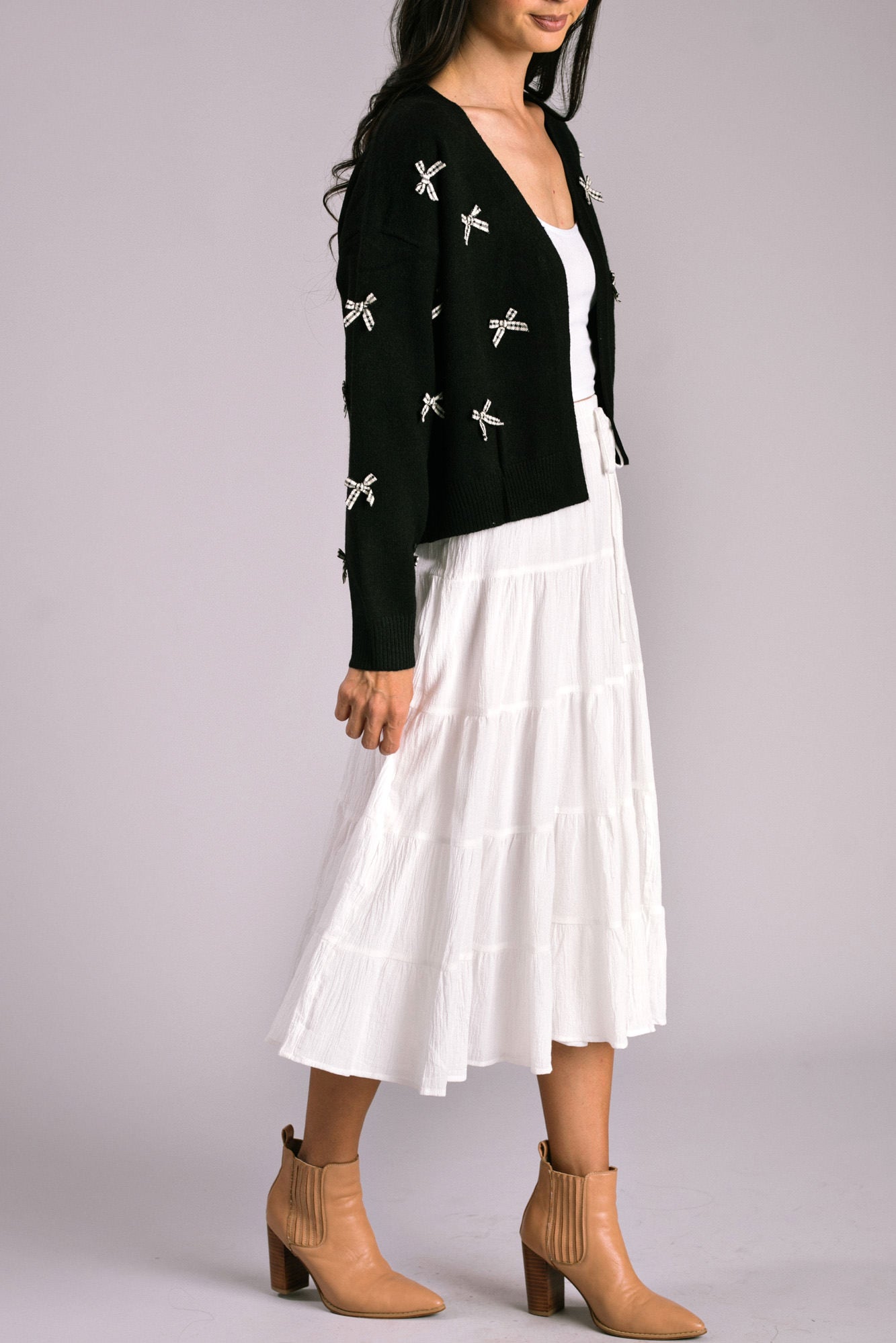 Bow Knit Cardigan