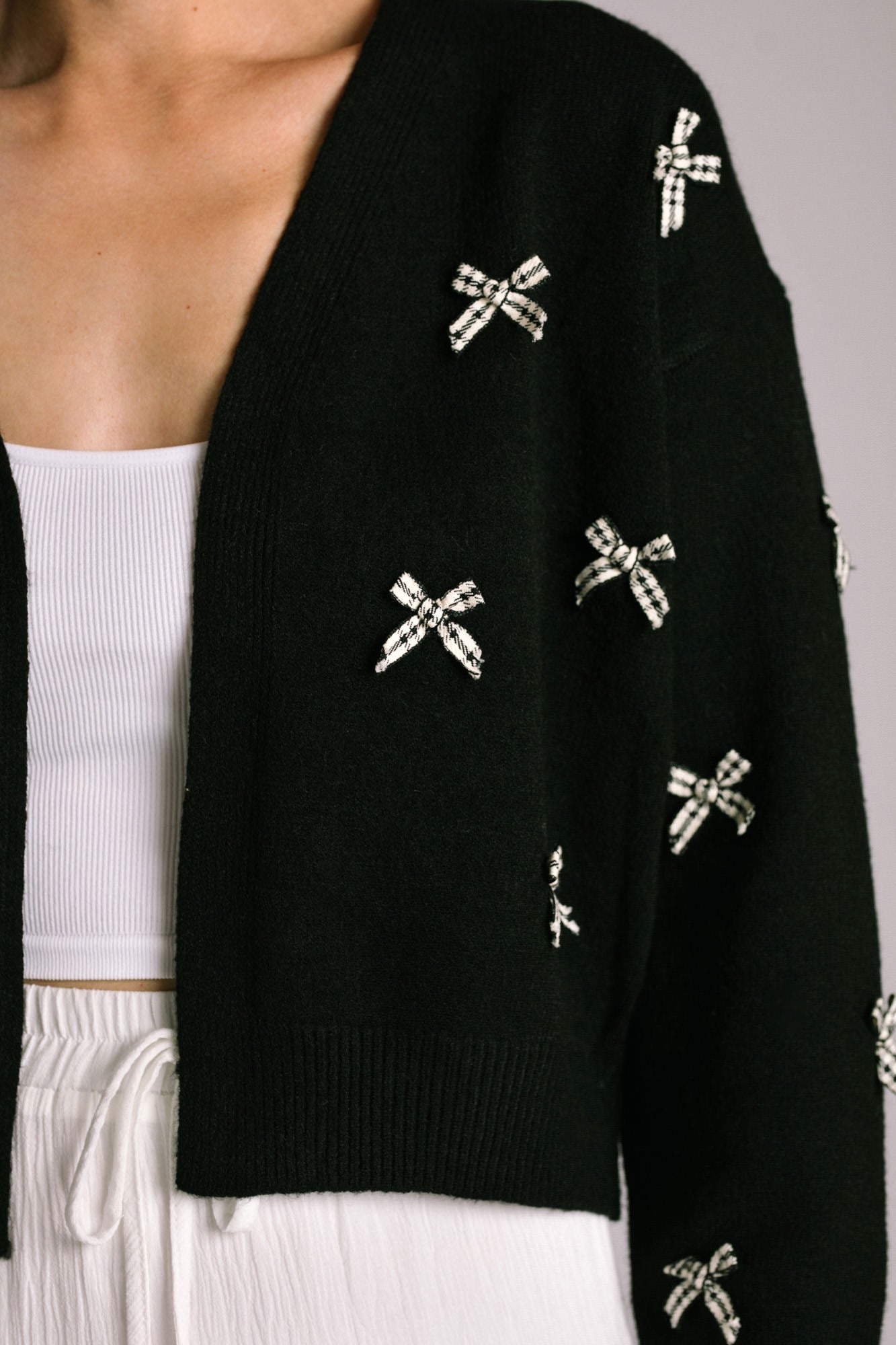 Bow Knit Cardigan