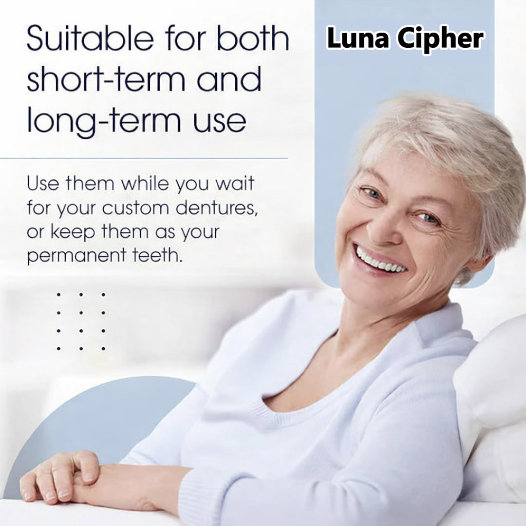 🔥Final 4 Hours: 50%OFF👑2026 Eaily Hot Sale Ends Today Luna Cipher Custom Custom-Fit Full Functional DenturesMake you more confident – Made in the USA & FDA-Certified