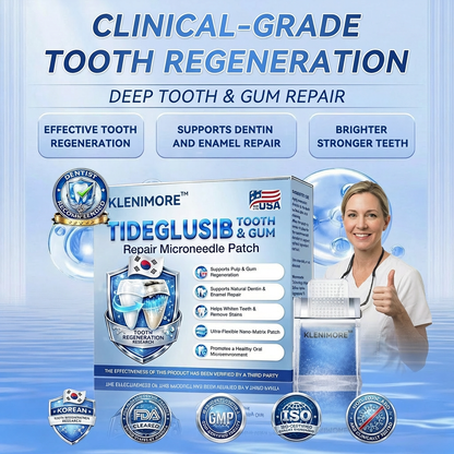 Your Smile~ KLENIMORE™ 🦷 Tideglusib Fast‑Dissolving Tooth & Gum Repair Oral Strips ✨ (𝟓-𝐢𝐧-𝟏 💎 𝐑𝐞𝐛𝐮𝐢𝐥𝐝 𝐄𝐧𝐚𝐦𝐞𝐥 & 𝐃𝐞𝐧𝐭𝐢𝐧 • 𝐒𝐭𝐫𝐞𝐧𝐠𝐭𝐡𝐞𝐧 𝐆𝐮𝐦𝐬 • 𝐄𝐫𝐚𝐝𝐢𝐜𝐚𝐭𝐞 𝐓𝐚𝐫𝐭𝐚𝐫 & 𝐎𝐝𝐨𝐫 • 𝐖𝐡𝐢𝐭𝐞𝐧𝐢𝐧𝐠 • 𝐒𝐭𝐨𝐩 𝐓𝐨𝐨𝐭𝐡 𝐒𝐞𝐧𝐬𝐢𝐭𝐢𝐯𝐢𝐭𝐲)