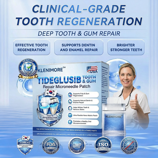 Your Smile~ KLENIMORE™ 🦷 Tideglusib Fast‑Dissolving Tooth & Gum Repair Oral Strips ✨ (𝟓-𝐢𝐧-𝟏 💎 𝐑𝐞𝐛𝐮𝐢𝐥𝐝 𝐄𝐧𝐚𝐦𝐞𝐥 & 𝐃𝐞𝐧𝐭𝐢𝐧 • 𝐒𝐭𝐫𝐞𝐧𝐠𝐭𝐡𝐞𝐧 𝐆𝐮𝐦𝐬 • 𝐄𝐫𝐚𝐝𝐢𝐜𝐚𝐭𝐞 𝐓𝐚𝐫𝐭𝐚𝐫 & 𝐎𝐝𝐨𝐫 • 𝐖𝐡𝐢𝐭𝐞𝐧𝐢𝐧𝐠 • 𝐒𝐭𝐨𝐩 𝐓𝐨𝐨𝐭𝐡 𝐒𝐞𝐧𝐬𝐢𝐭𝐢𝐯𝐢𝐭𝐲)