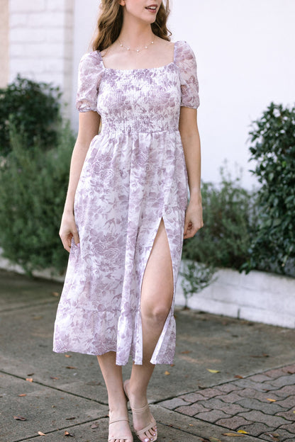 Smocked Midi Dress