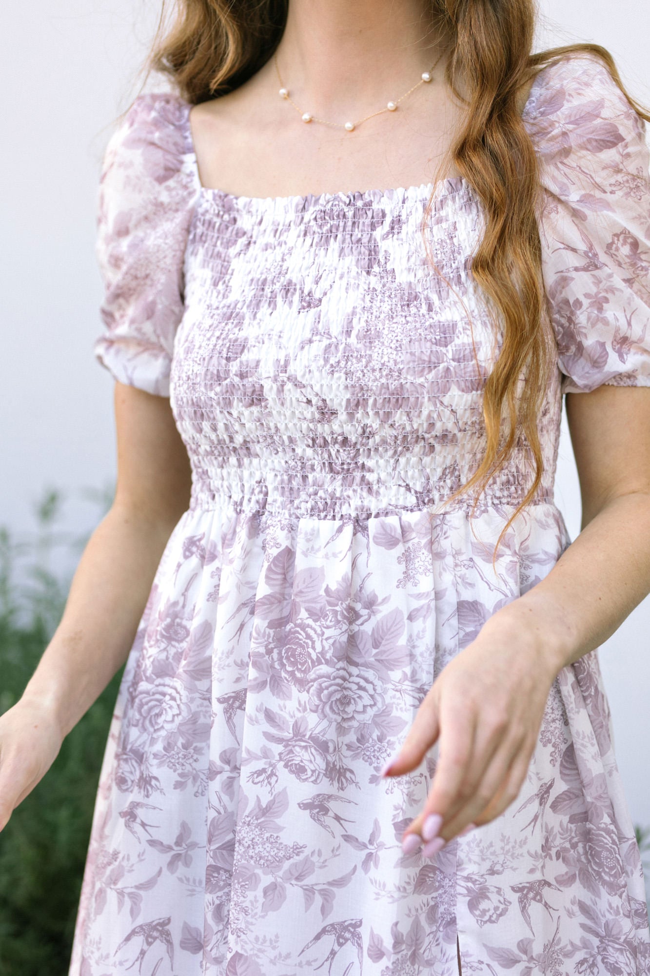 Smocked Midi Dress