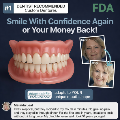 2026🏆✨LAST DAY SALE 70% OFF🔥 Newly upgraded second-generation BRONY™ complete dentures