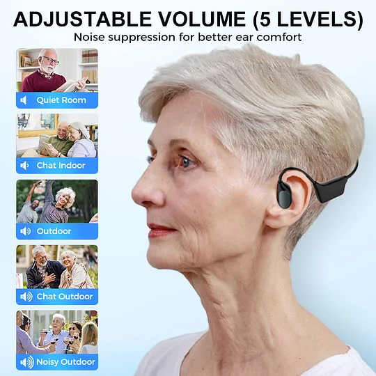 💥Feel the Joy.💖 💥 LIMITED TIME OFFER!🔥ROSOPL Bone Conduction Smart Hearing Aids Amplifier – Patented Transducer, Best Bone Conduction Aid✅made in the USA✅🔥Limited stock available!🔥