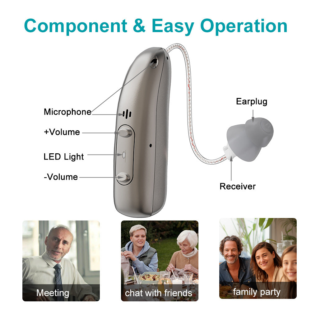 Smart, Self-Fitting Bluetooth Hearing Aids (App Controlled)